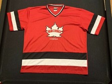 Maillot de hockey vintage jamais porté CANADA Jeux olympiques de Vancouver Throwback XXL
