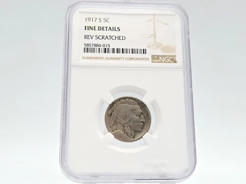 1917-S NGC Fine Details Buffalo Nickel **Great Specimen for the Price!** 884-015