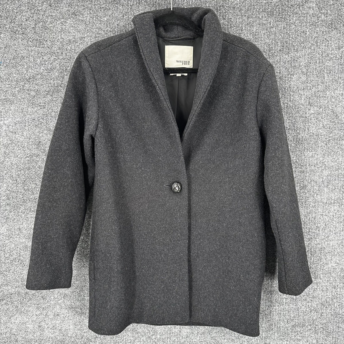 ジャケット・アウター SOFT WOOL TAILOR COAT gray / FREE Wilfred Free Aritzia Coat Womens Small Wool Blend Gray One