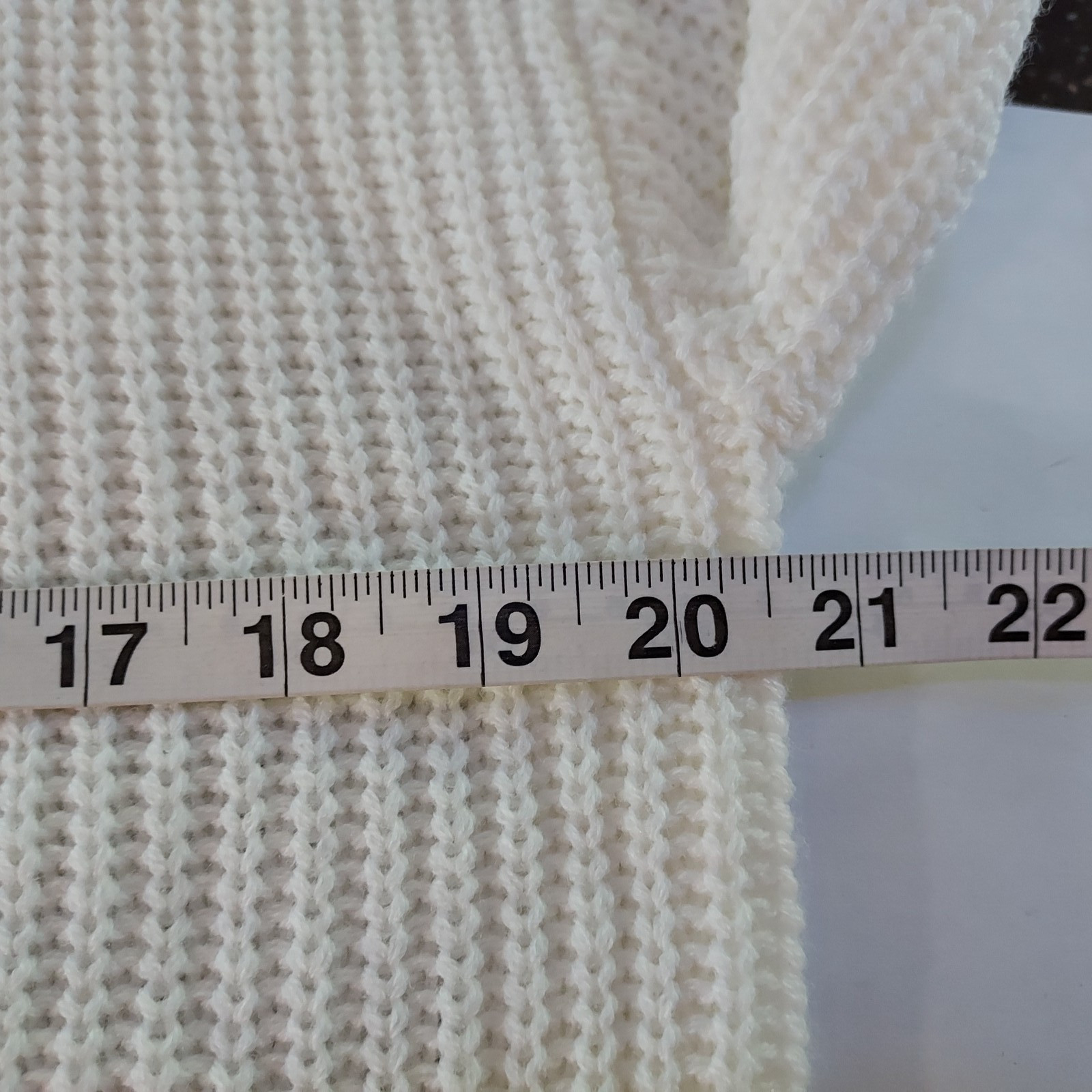 Rue21 Sweater Mock Neck 1/4 Zip Off White Stretch Comfy Size Small NWT