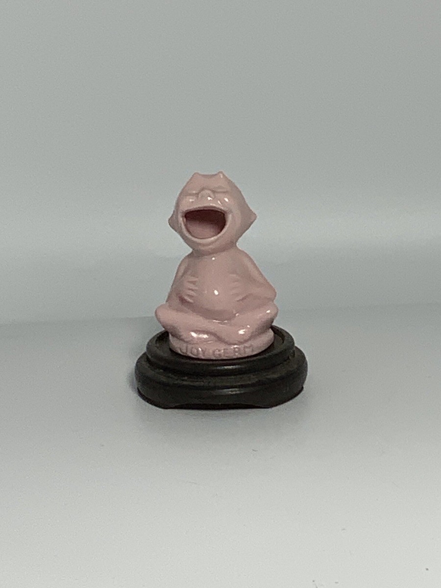 Rare Antique 1920's Lucky JOY GERM Figurine On Wooden Stand | eBay