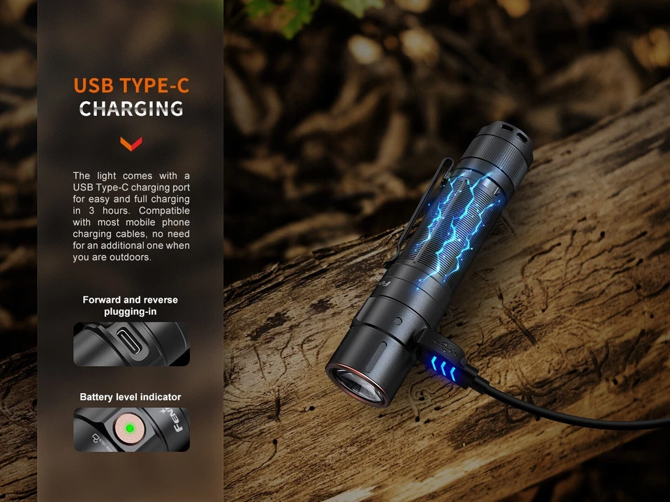 Fenix E35R EDC 3100 Lumens USB-C Rechargeable Flashlight - Image 4 of 4