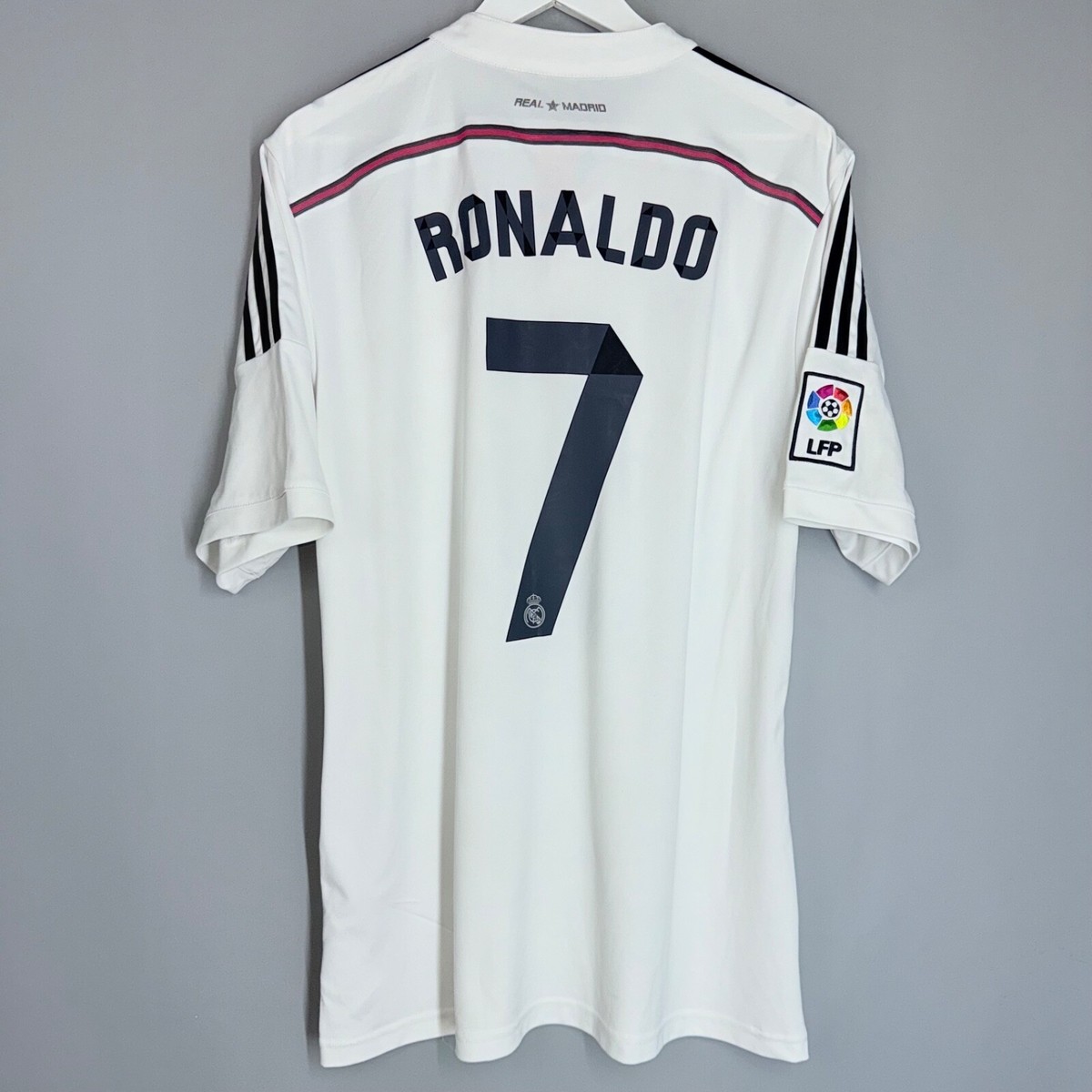 REAL MADRID 2014 2015 HOME FOOTBALL SHIRT JERSEY #7 RONALDO SIZE