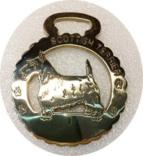 SCOTTISH TERRIER  - NEW - Superior quality horse brass    (N7817)