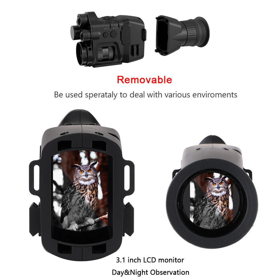 CY789 1080P Infrared Night Vision Scope Digital Zoom Night Vision Monocular LOT - Image 3 of 4