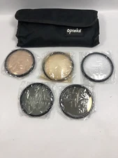 5-Pack Opteka CPL ND4 UV Macro FLD Lens Filter Kit 67mm Sealed NOB