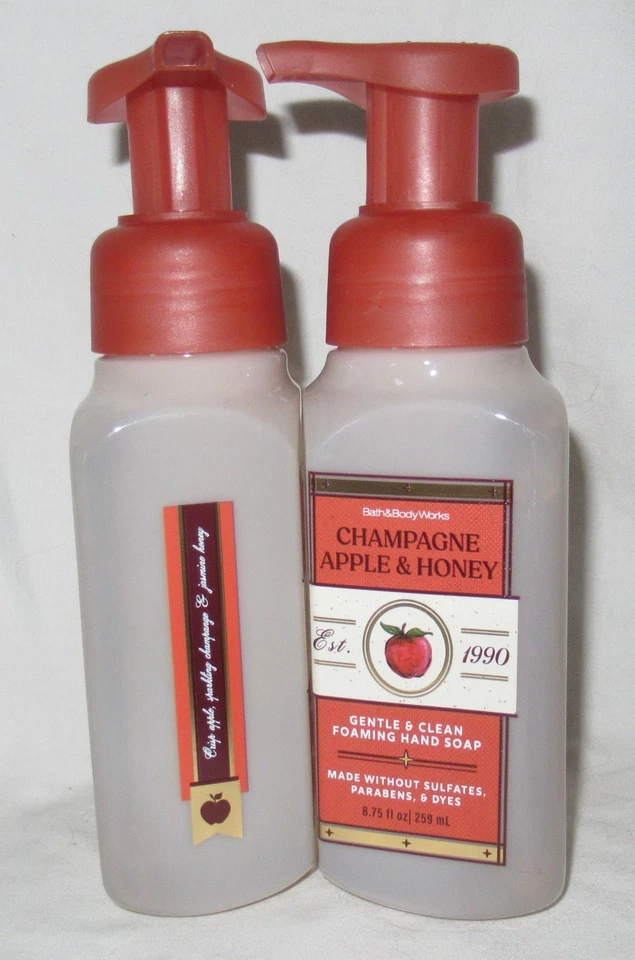 Bath & Body Works G&C Juego de Jabón de Manos Espumoso Lote de 2 CHAMPÁN MANZANA Y MIEL Foto 2 de 4
