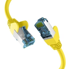 RJ45 Patch Cable with CAT7 Raw Cable Yellow 15 m, EC020200186