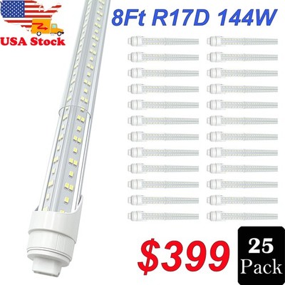 8 Ft F96t12 HO LED Replacement Tube Light Double Pin 144W 8Ft LED Shop Lights*25