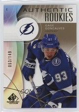 2024 Upper Deck SP Game Used Authentic Rookies Gold 53/149 Gage Goncalves 1ef4