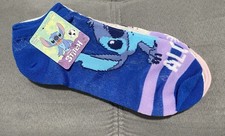 Disney Stitch Ankle Socks 3 Pack Blue Pink Gray Women s sz 4-10 NWT