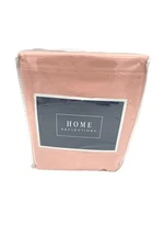 Home Reflections 400TC Cotton Sateen 4-Piece Sheet Set Soft Coral