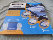 Fiskars Shape Boss Ultimate Embossing System Stencil Set In Original Box