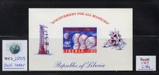 WC1_25939. LIBERIA. 1969 APOLLO 11 MISSION souv. sheet. Sc.C184. MNH