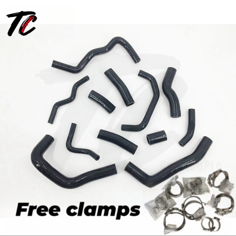 Kit de mangueira de radiador de silicone Fit 2004-2007 Honda CBR1000RR Fireblade 05 06 - Imagem 3 de 4