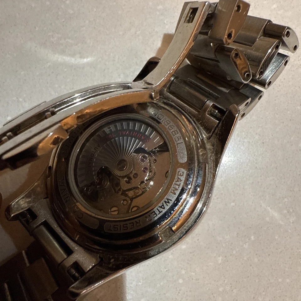 Carnival женщины 33 мм автоматический 1986 бриллианты-No8685L из нержавеющей стали с синий циферблат - Изображение 3 из 4