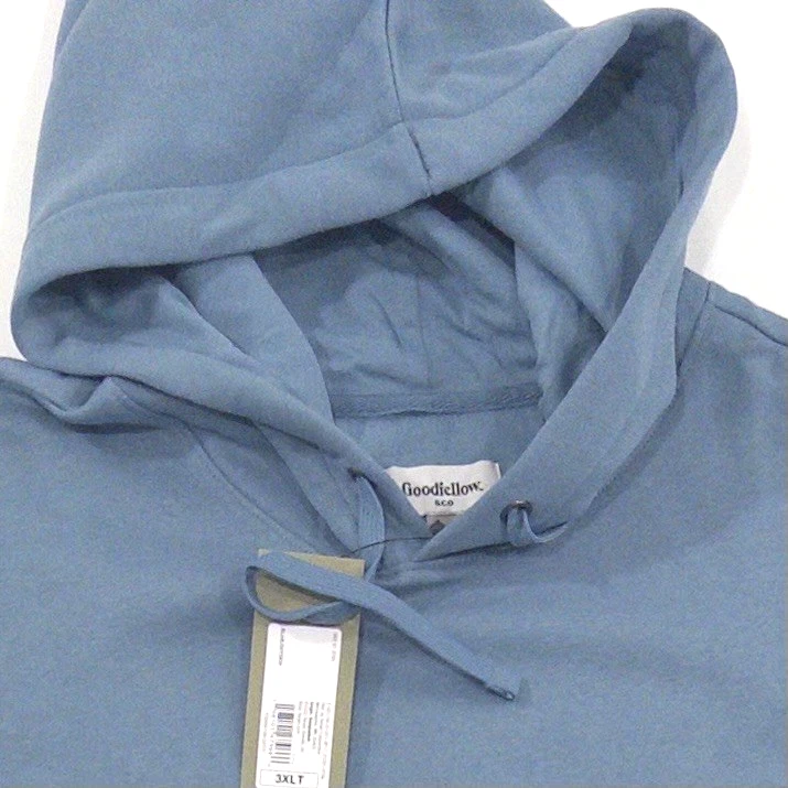 Goodfellow & Co Para hombres Grande y Alto Polar Pullover Sudadera con Capucha Azul 3XLT Foto 2 de 4