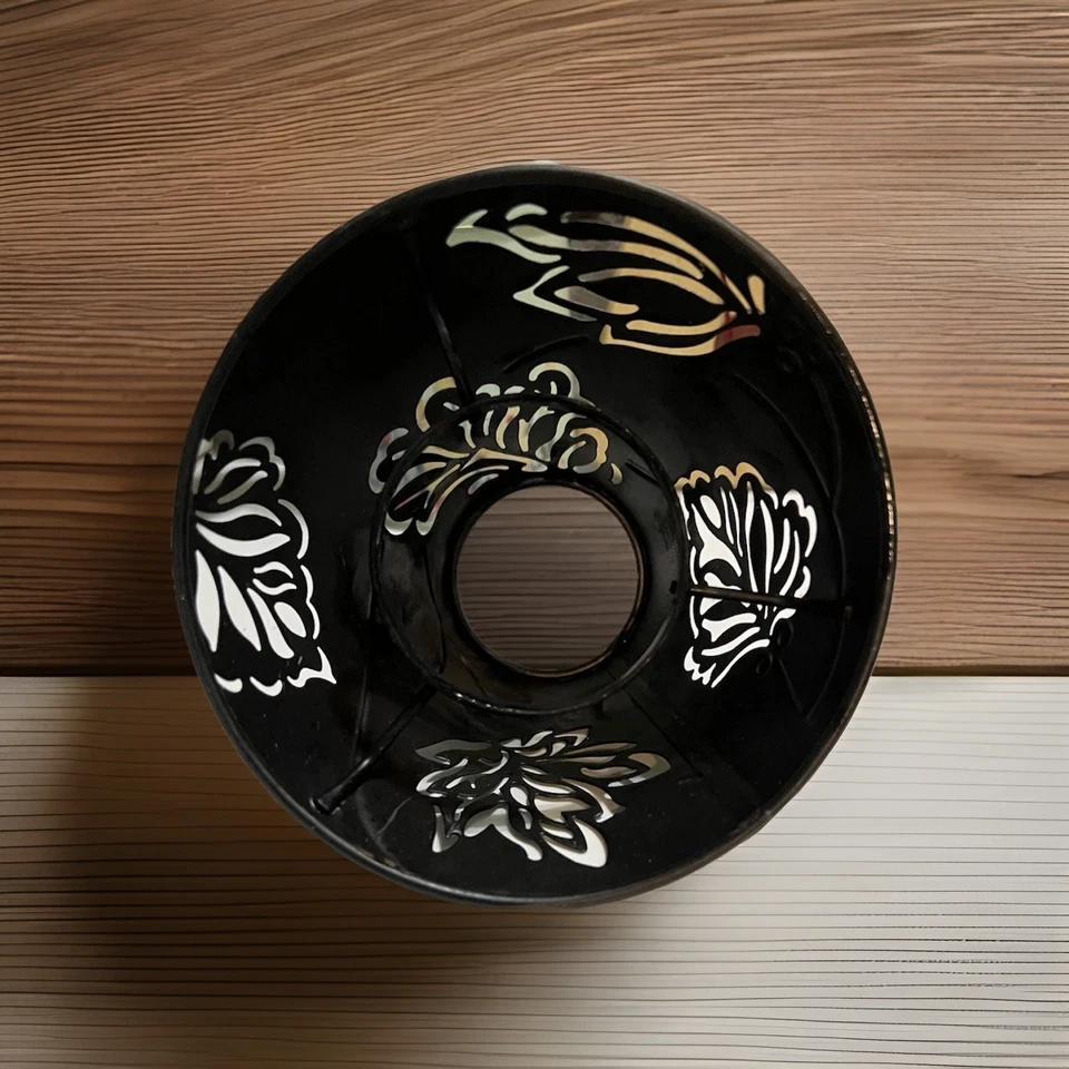 Tin Punch Lamp Shade & Candle Holder - Image 3 of 3