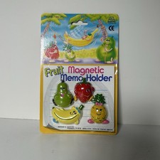 Retro Fruit Character Magnets 4 Pc Pear Banan...