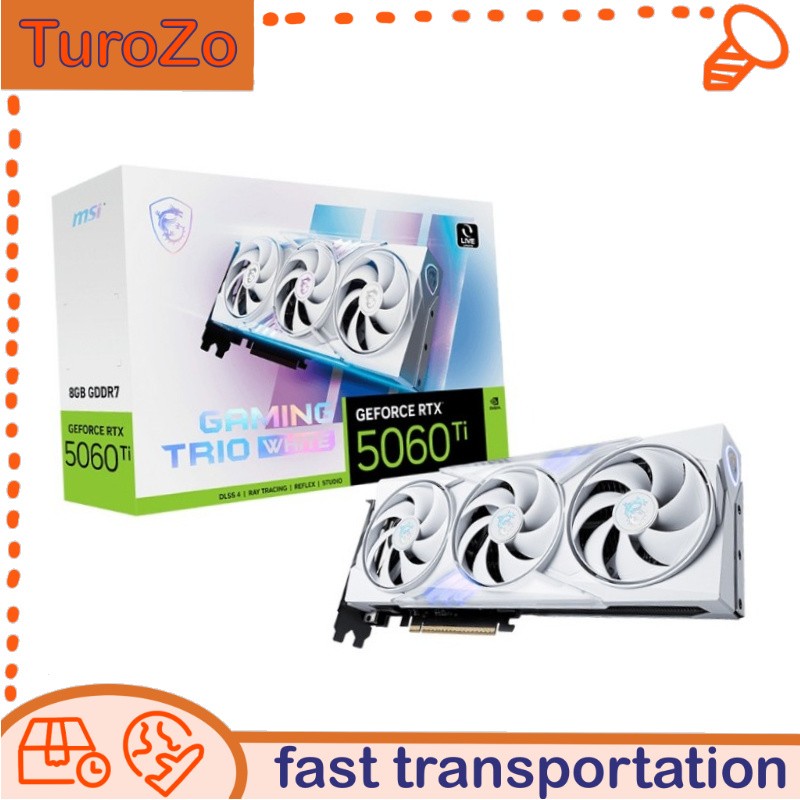 5060 MSI GeForce RTX Ti 8GB GAMING TRIO WHITE Graphics Card New
