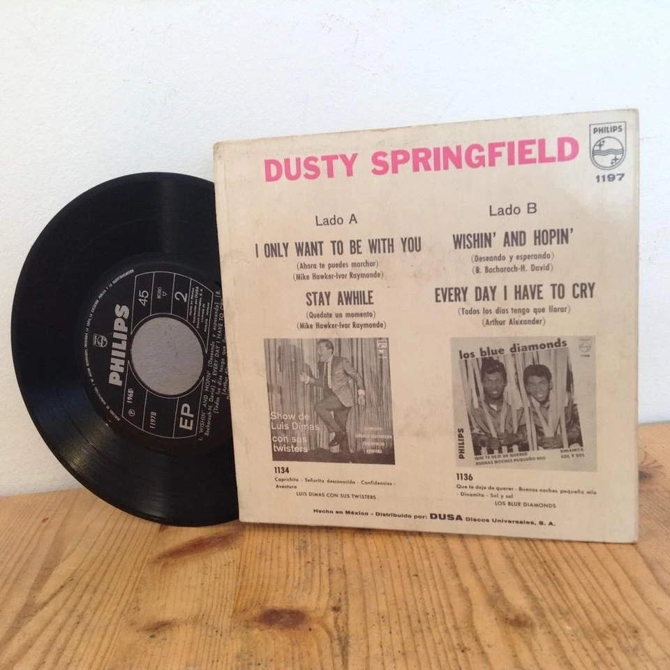 DUSTY SPRINGFIELD[I ONLY WANT~STAY AWHILE~WISHIN AND HOPIN]MEXICO EP 45 Philips - Image 2 of 4