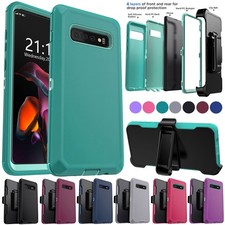 For Samsung Galaxy S10 /S10 Plus/S10e Shockproof Hybrid Case Cover / Belt Clip