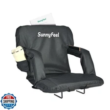 SUNNYFEEL Stadium Seats with Back Support Cushion Wide for Bleachers, Bleache