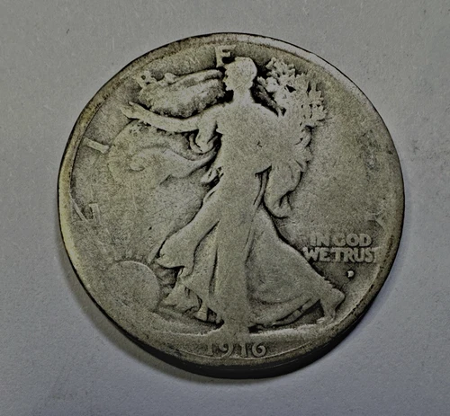 1916-D Walking Liberty Half Dollar 0501