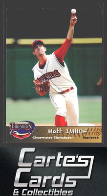 Matt Imhof 2016 Grandstand Clearwater Threshers #NNO Clearwater Threshers