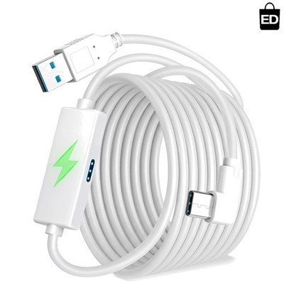 USB 3.0 16FT Link Cable for Oculus Quest 3/2 - Play & Charge Dual Function