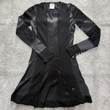 USED [EXCELLENT CONDITION] CHANEL 03A DRESS, MOHAIR SILK, SIZE 36, BLACK VERYG