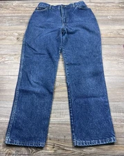 VINTAGE CHIC 70’s H.I.S. Mom Jeans High-Rise Straight 16 SHORT FITS 30x28 USA