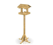Image of Peckish Bird Table 140cm Garden Feeding Station Wooden Outdoor Wildlife Stand UK