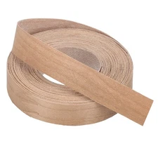 Cherry Edge Banding, 3/4 in x 25 ft Wood Veneer Tape, Pre-glued Flexible