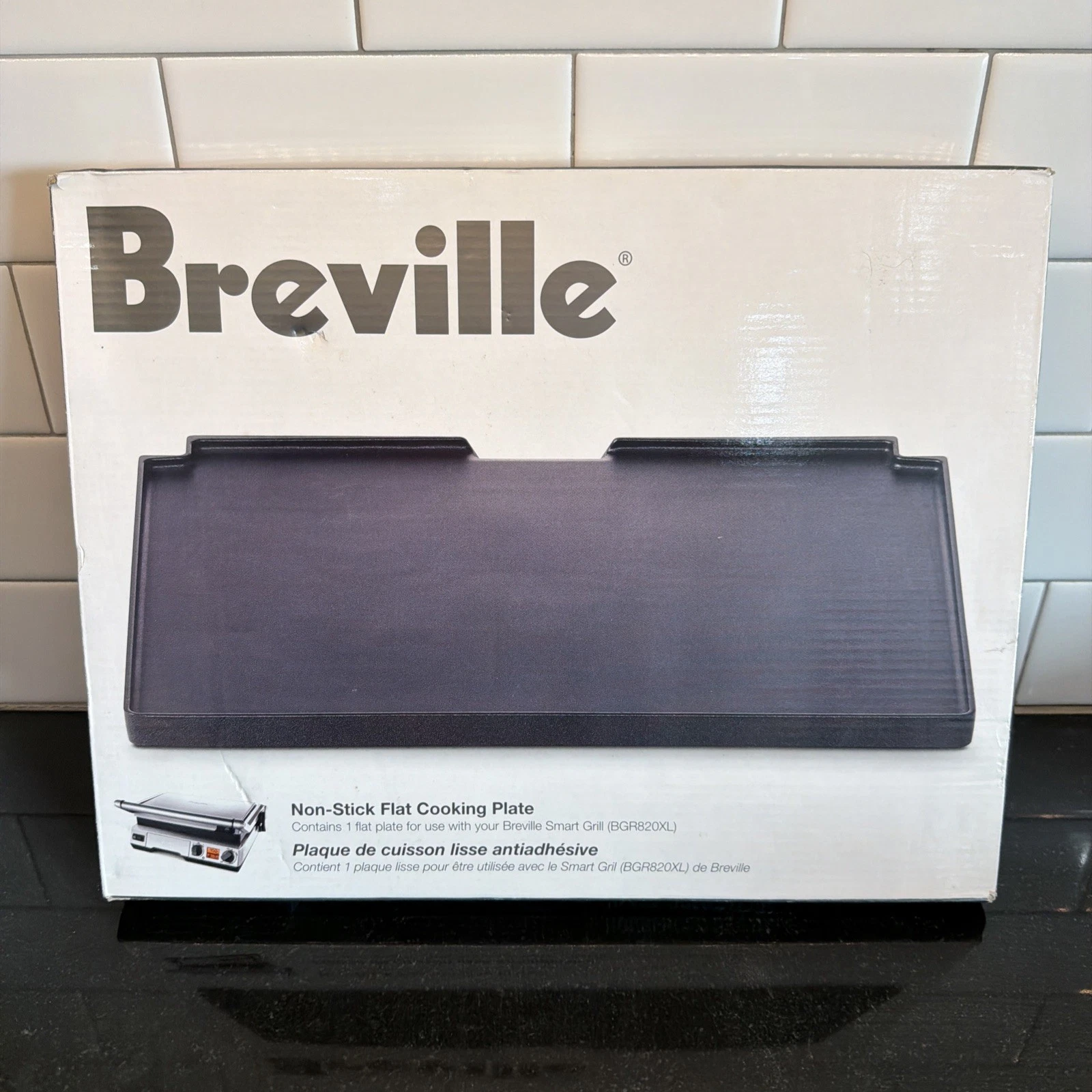 Breville BGR820FP Non-Stick Flat Cooking Plate Insert for Smart Grill BGR820XL