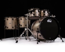DW Collector's 6pc SSC Maple Nickel Sparkle Glass w/Black Nickel