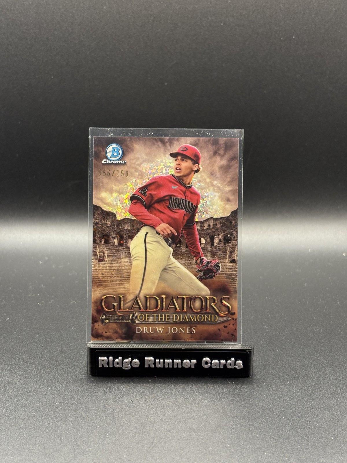 2024 Bowman Chrome DRUW JONES Gladiators of the Diamond Refractor #/150