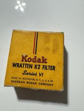 KODAK WRATTEN K2 FILTER SERIES VI MADE IN USA NO. 8 PHOTOGRAPHIC FILTER