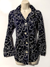 Lauren Ralph Lauren Women's Sleepwear Top Sz M 100 Cotton Floral Button Front