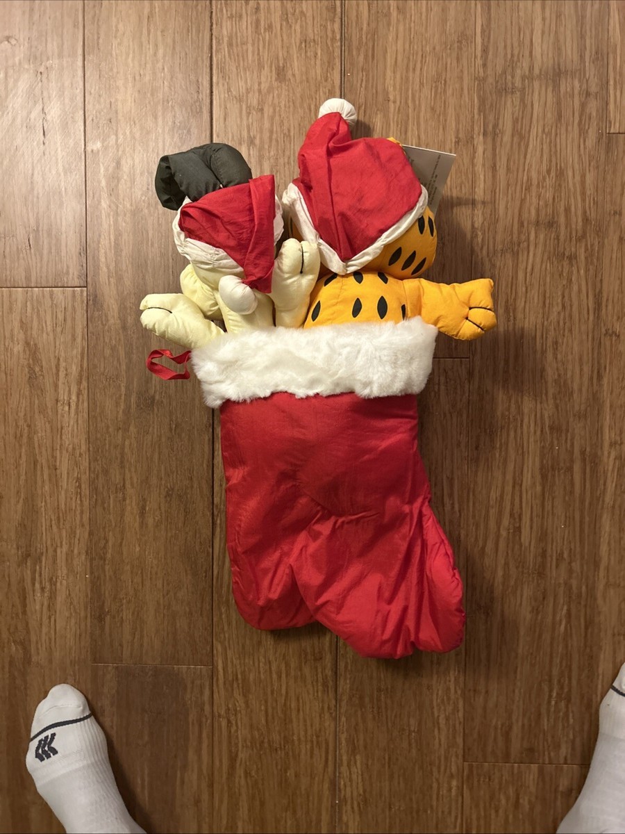ガーフィルド クリスマス ストッキング Vintage 1990 Garfield Christmas Stocking 36” Long Spencer