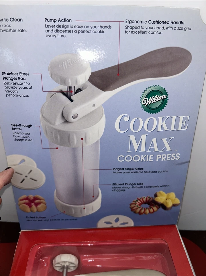 Prensa de galletas Wilton Cookie Max 12 formas discos 2104-4021 nueva caja sellada Foto 3 de 4