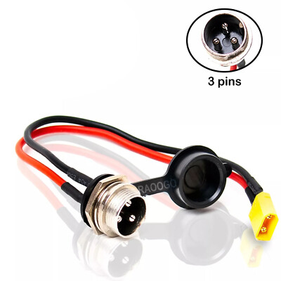 Charging Port 3 Pins for Vsett Zero Mantis Apollo Kaabo Electric ScooterLHQz