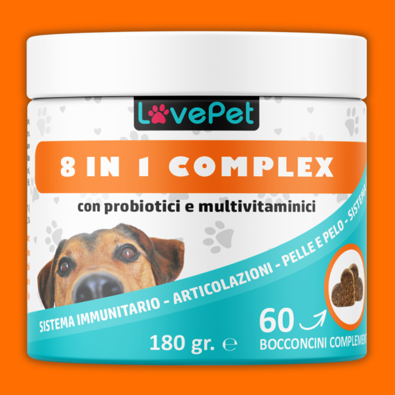 Miglior Integratore Cane Multifunzione 8-in-1: Pelo Lucido e Vitalità