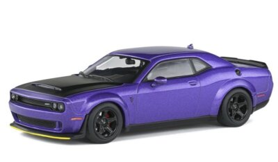 DODGE Challenger SRT Demon V8 6.2L - 2018 - Plumcrazy metallic - SOLIDO 1:43