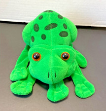 Vintage Plush Creations Green Frog Hand Glove Puppet