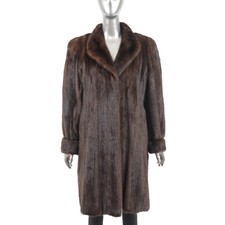 Mahogany Mink Coat- Size L