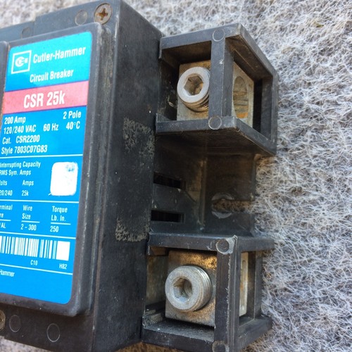Eaton CSR2200 2 Pole 200 Amp 120-240V Main Breaker (Same Day Shipping) - Picture 4 of 11