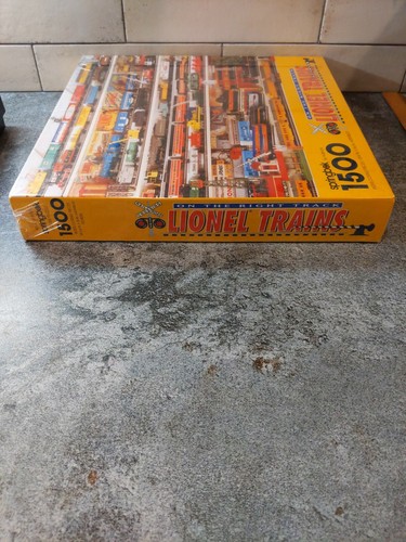 Springbok Hallmark On the Right Tracks Lionel Trains 1500 Piece Puzzle 28x36 NEW - Picture 2 of 8