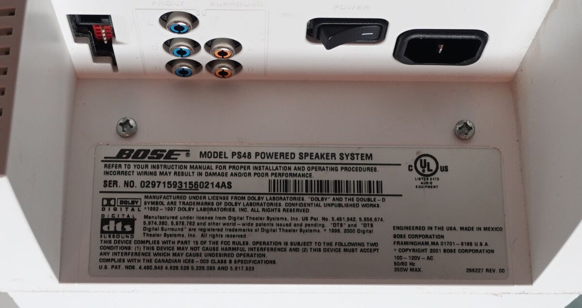 Bose OEM Model PS48 Powered Speaker System (White) READ Bose OEM Model PS48 Powered Speaker System (White) READ