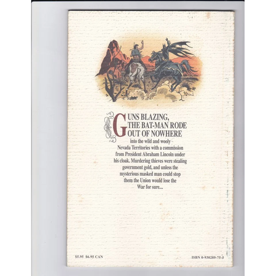 DC Comics Batman Azul Gris y Murciélago Western Novela Gráfica Cómic Elseworlds Foto 2 de 2